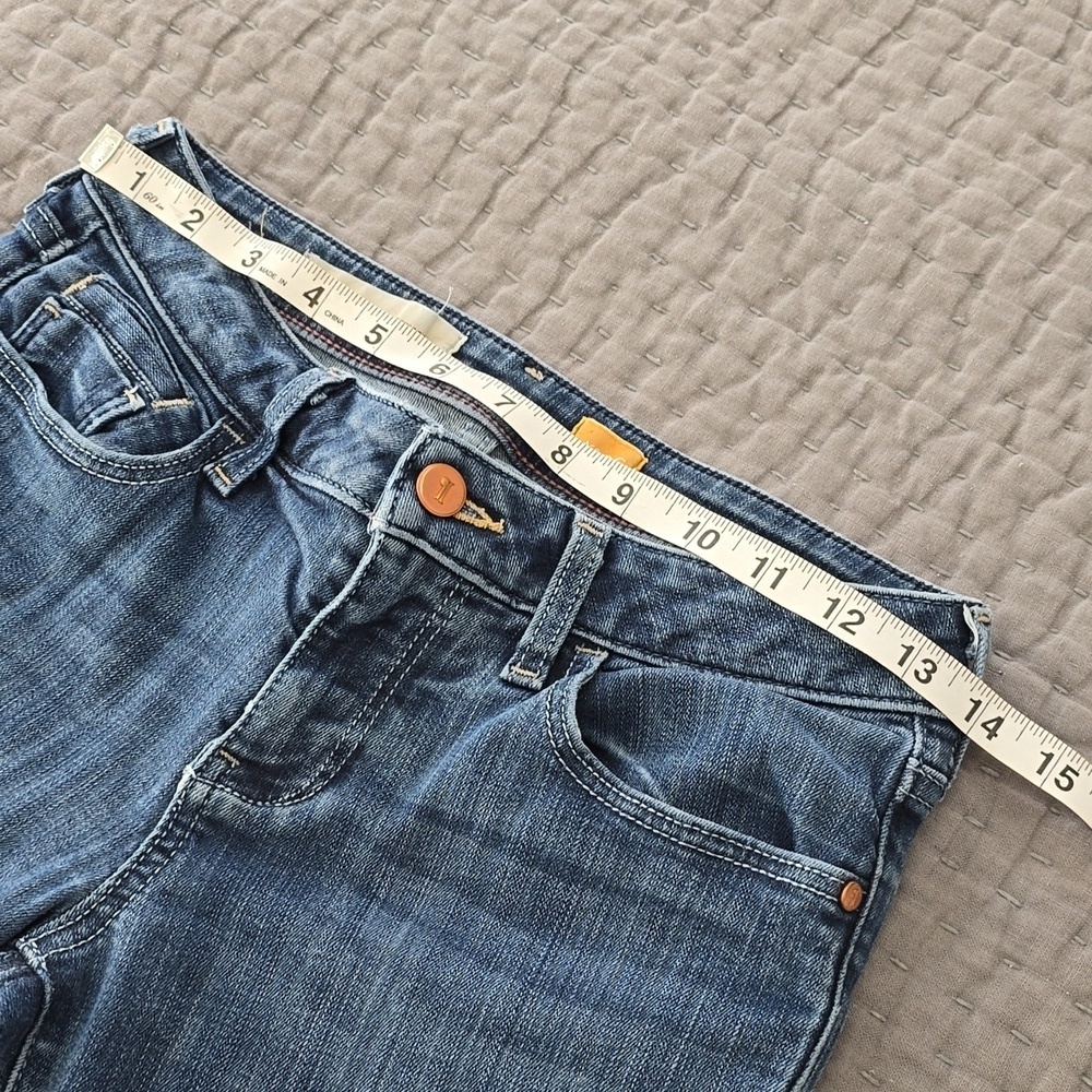 Pilcro and the Letterpress Stet Fit- Skinny Blue Jeans with Subtle Fading - Picture 7 of 13